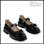 Туфли девочка 63297-1.черный лак купить