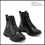 Ботинки девочка 55090-1.черный Шаговита