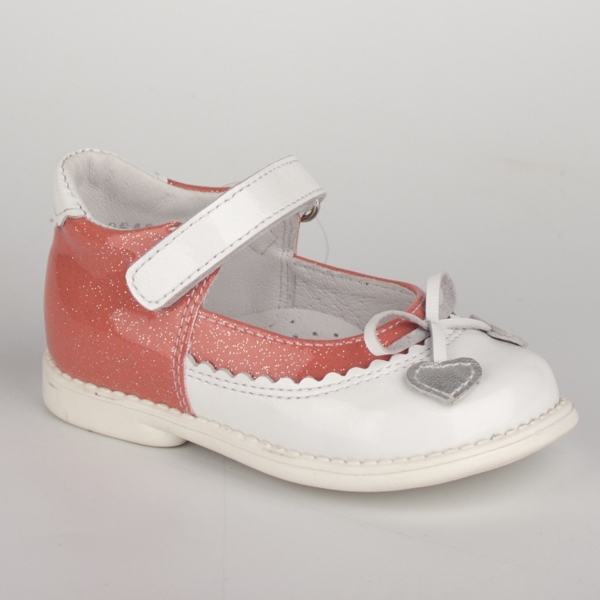 Туфли 1368.бело-персиковый Детская обувь Шаговита купить оптом