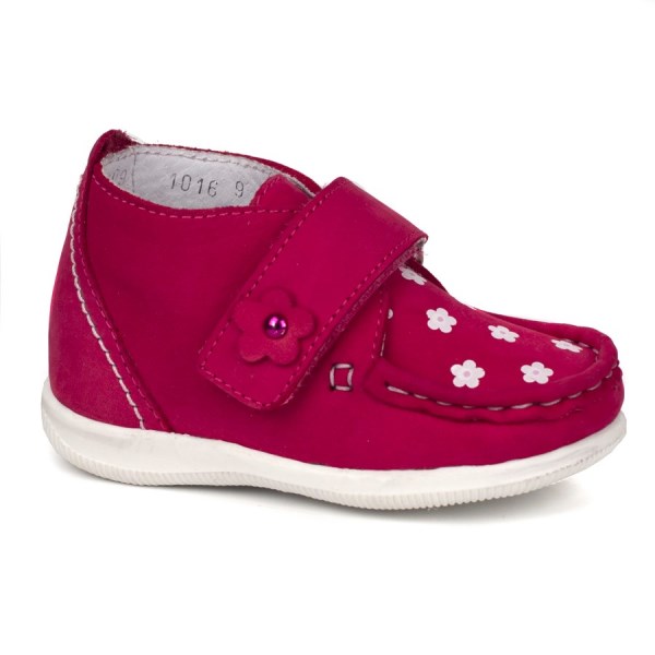 Ботинки 1209.розовый нубук Детская обувь Шаговита
