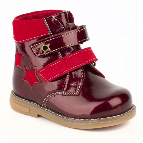 Ботинки 15122.бордовый Детская обувь Шаговита