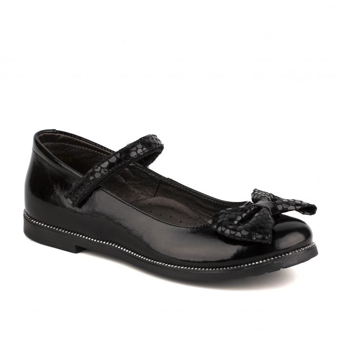 Туфли 63226.черный наплак Детская обувь Шаговита