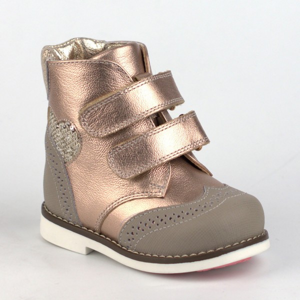 Ботинки 25203.розовое золото Детская обувь Шаговита