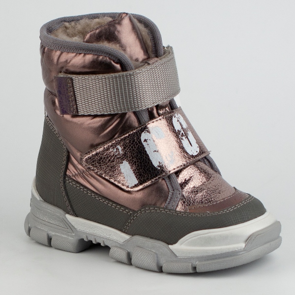 Сапоги 26159.светло-серый+бронза Детская обувь Шаговита