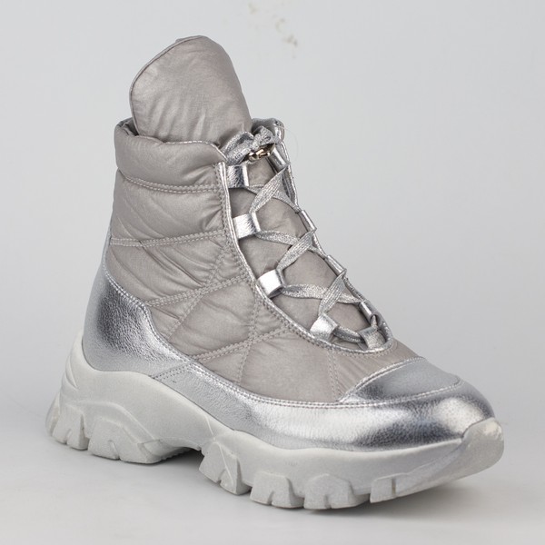 Ботинки 65223-1.серебро Детская обувь Шаговита