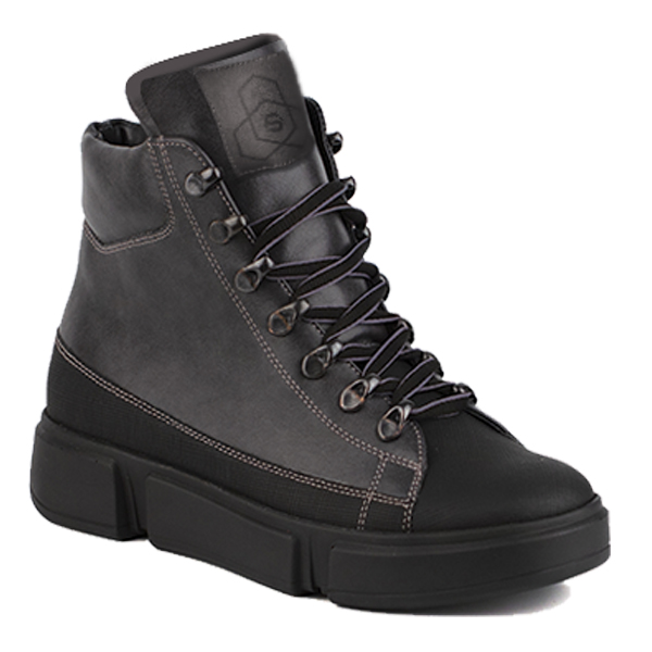 Ботинки 55258-1.темно-серый Детская обувь Шаговита